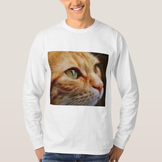 Bepaald gezichtsveld van een gemberkat t-shirt (Voorkant)