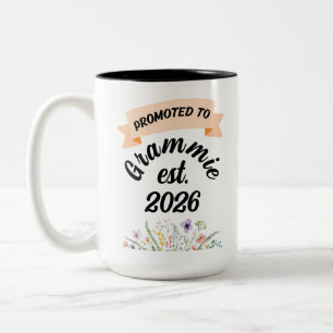 Bepaald tot Grammie, Wildflower Grammie, oma Tweekleurige Koffiemok