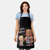 Bepaald tot knuffelberen voor oma's schort (Gedragen)