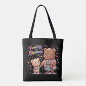 Bepaald tot knuffelberen voor oma's tote bag (Achterkant)