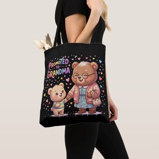 Bepaald tot knuffelberen voor oma's tote bag (Dichtbij)