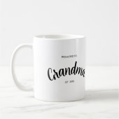 Bepaald tot oma ingesteld jaar wit koffiemok (Links)