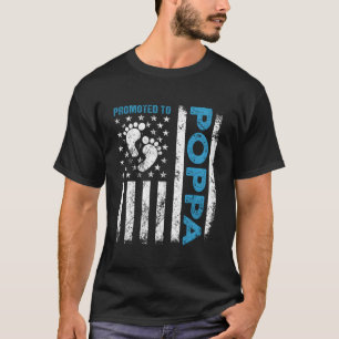 Bepaald tot Poppa Usa Vlag Vaderdag Voor De Eerste T-shirt