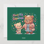 Bepaald tot schattige beren-oma's feestdagenkaart (Achterkant)