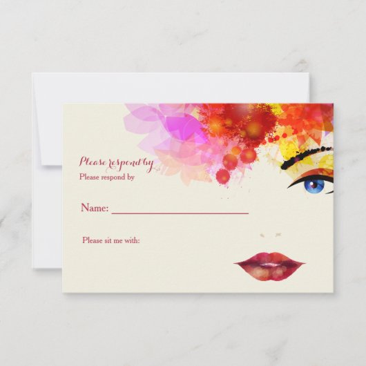 Bepaalde Glance Cancer Fundraising RSVP-kaart RSVP Kaartje (Voorkant)