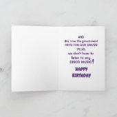 Bepaalde leeftijd Verjaardag Kaart (Binnen)