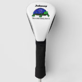 Bepaalde schildpad, jouw naam golfheadcover (Voorkant)