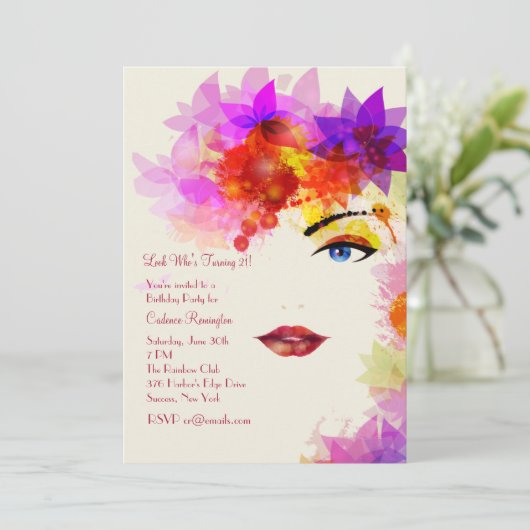 Bepaalde Uitnodiging van de Blik (Staand voorkant)