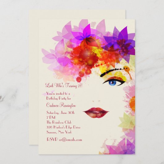 Bepaalde Uitnodiging van de Blik (Voorkant / Achterkant)