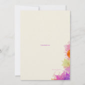 Bepaalde uitnodiging van Glance Quinceanera (Achterkant)