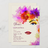 Bepaalde uitnodiging van Glance Quinceanera (Voorkant / Achterkant)