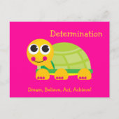 Bepaling Cute Turtle Post Card Briefkaart (Voorkant)