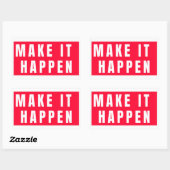 Bepaling van berichtmarkering en succes rechthoekige sticker (Vel)