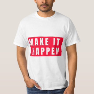 Bepaling van berichtmarkering en succes t-shirt