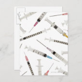 Bepaling van de hoeveelheid spuiten in verschillen briefkaart (Voorkant / Achterkant)