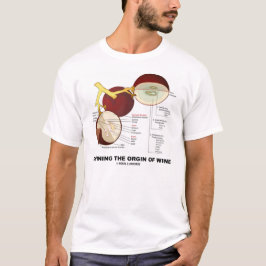 Bepaling van de oorsprong van wijn (wijndruiven) t-shirt