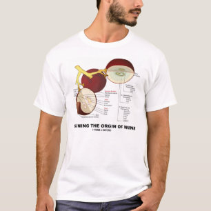 Bepaling van de oorsprong van wijn (wijndruiven) t-shirt