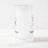 Bepaling van stieren bruin matglas bierpul (Center)