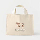 Bepaling van stieren bruin mini tote bag (Voorkant)