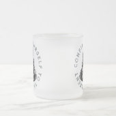 Beperk jezelf tot het cadeau matglas koffiemok (Center)