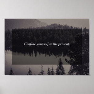 Beperk jezelf tot het cadeau poster