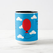 Beperking en vertrouwen: Blauw Tweekleurige Koffiemok (Center)