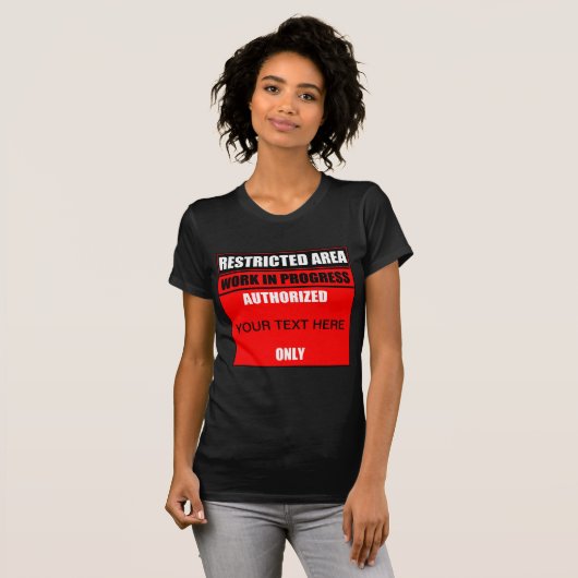 Beperkt Gebied werk in uitvoering goedgekeurd? All T-shirt (Voorkant volledig)
