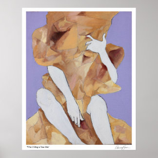 Beperkt Poster Uitgave "Wanneer ik naar uw huid kl