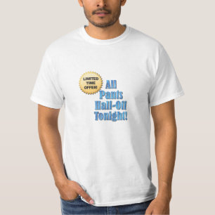 Beperkt voorstel: alle panten zijn vanavond half v t-shirt