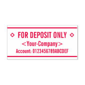 Beperkte aantekening en naam Rubberstempel Zelfinktende Stempel