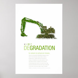Beperkte afbraak: Duurzaamheidsbeginsel Poster