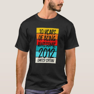 Beperkte editie 2012 T 10 jaar Geweldige T-shirt