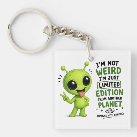 Beperkte Editie Alien Design Sleutelhanger (voorkant)