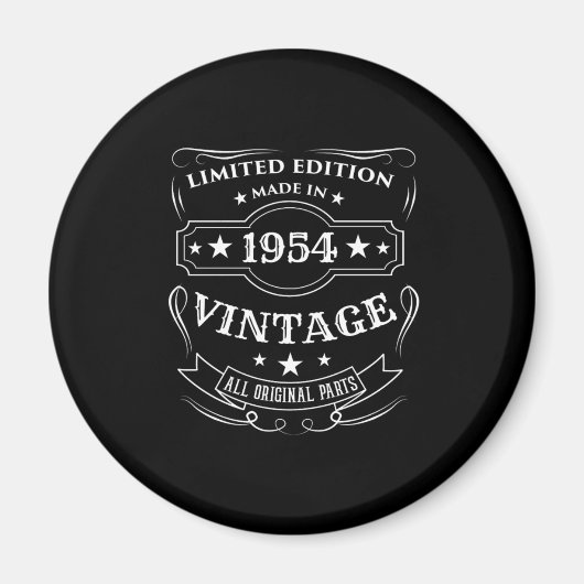 Beperkte editie gemaakt in 1954 Birthday Gift Magneet (Voorkant)