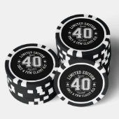 Beperkte Editie Geweldige 40e Verjaardag Poker Chips (Opstapeling)