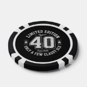 Beperkte Editie Geweldige 40e Verjaardag Poker Chips (Enkel)