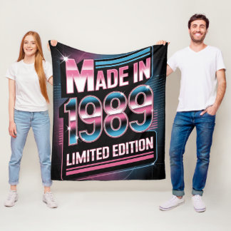 Beperkte Editie Retro 1989 Fleece Deken