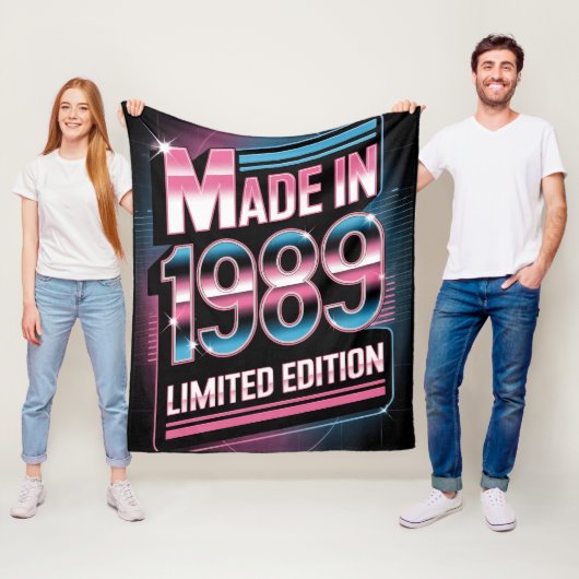 Beperkte Editie Retro 1989 Fleece Deken (In situ)