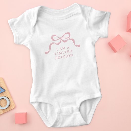 Beperkte Editie Roze Retro Moderne Meisjes Strikke Romper