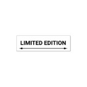 Beperkte editie Tekst Sjabloon Zelfinktende Stempel (Design)