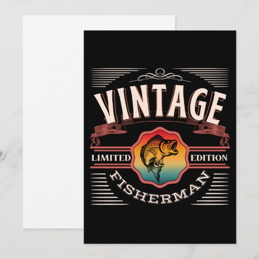  BEPERKTE EDITIE VAN VISSERS FEESTDAGENKAART (Voorkant / Achterkant)
