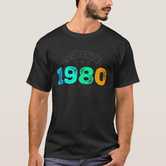 Beperkte Editie - Vintage 1980 T-shirt (Voorkant)