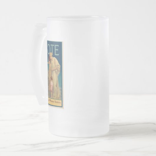 BEPERKTE EDITION Frosted Beer Stein Matglas Bierpul (Voorkant links)