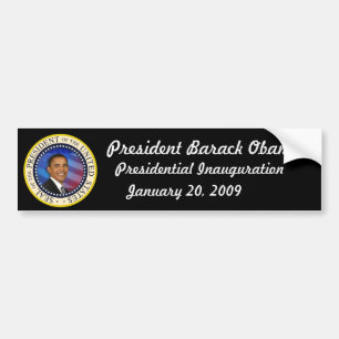 BEPERKTE EDITION Obama Inauguration COLLECTORS Bumpersticker