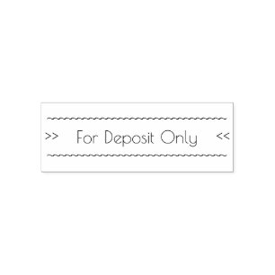 Beperkte Endossement Rubber Stempel