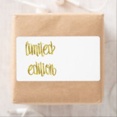Beperkte Humor van de Quote Faux Gold Foil-offerte Etiket (Insitu)
