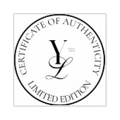 Beperkte Logo Echtheidsstempel Uitgave Rubberstempel (Afrduk)