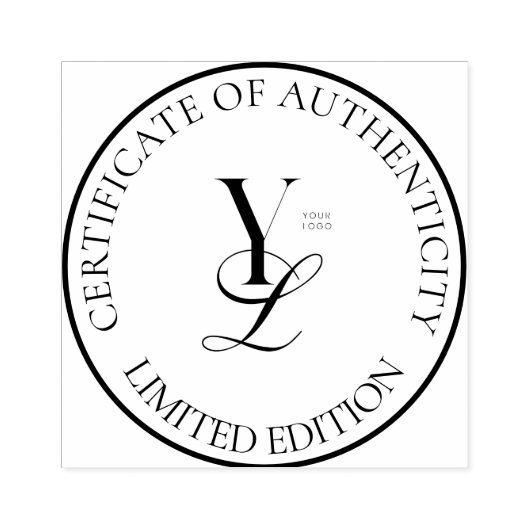 Beperkte Logo Echtheidsstempel Uitgave Rubberstempel (Afrduk)