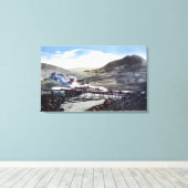 Beperkte rail, Hoefijzer curve Canvas Afdruk (Insitu (Houten vloer))