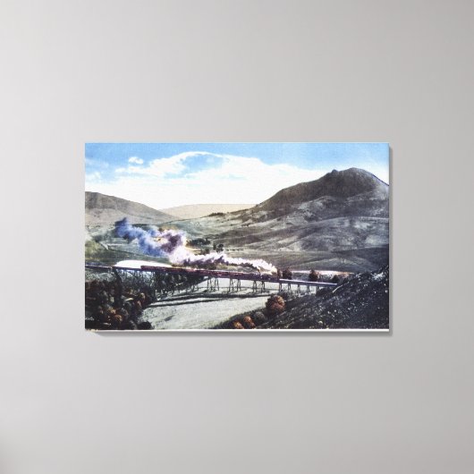 Beperkte rail, Hoefijzer curve Canvas Afdruk (Voorkant)